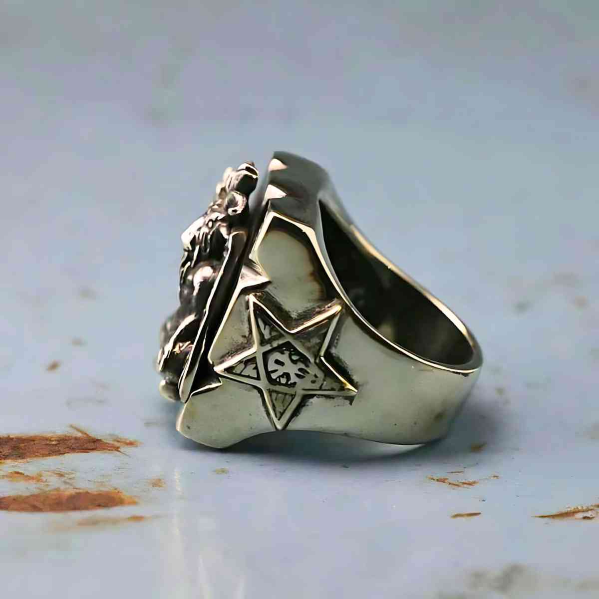 Baphomet Goat Ring