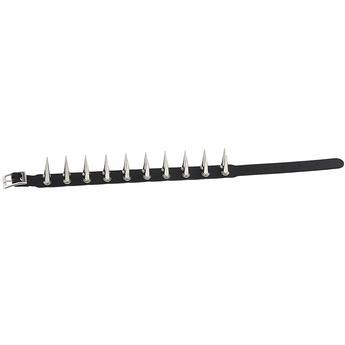 Black Long Spike Choker Xenos Jewelry 3