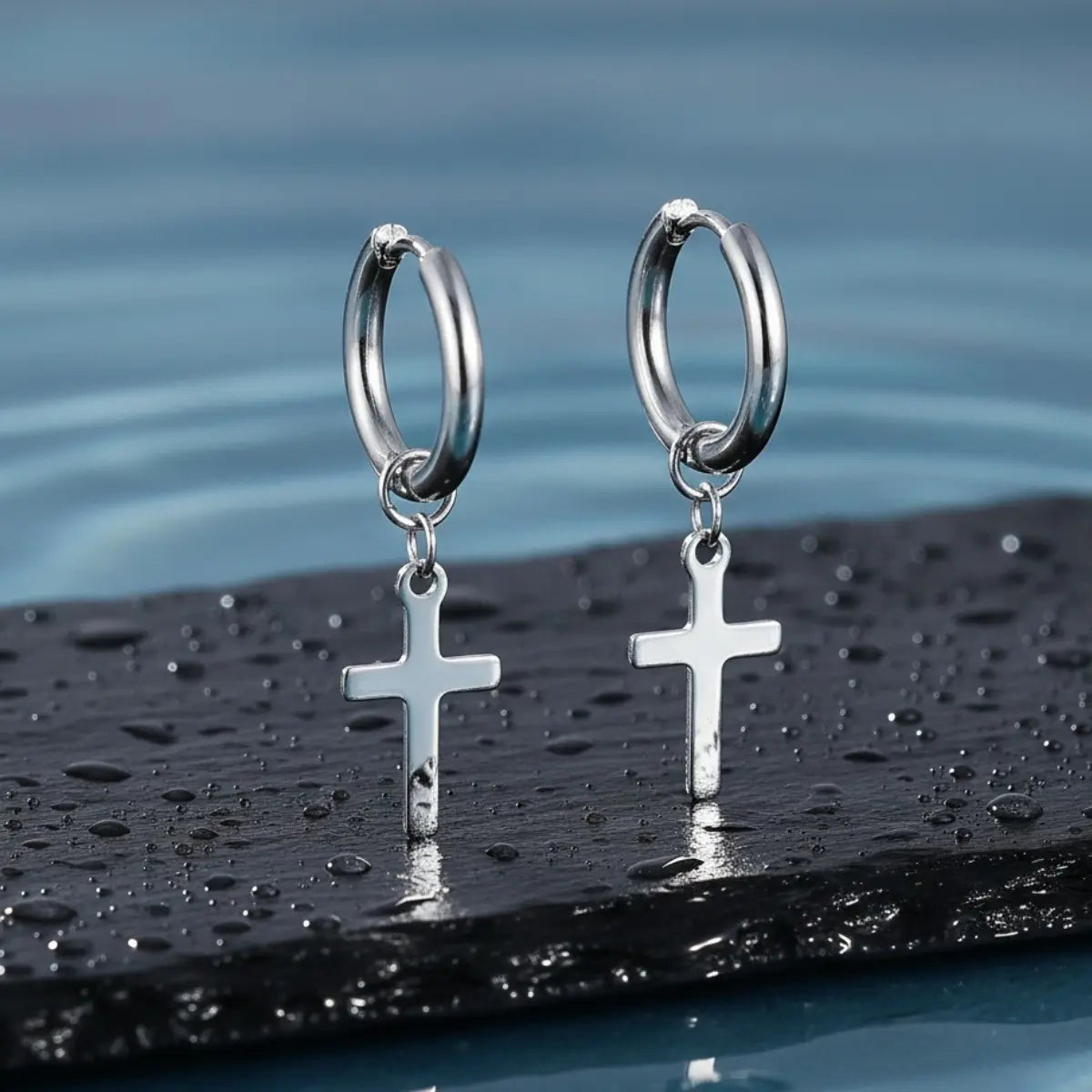 Dangling Cross Earrings | Xenos Jewelry