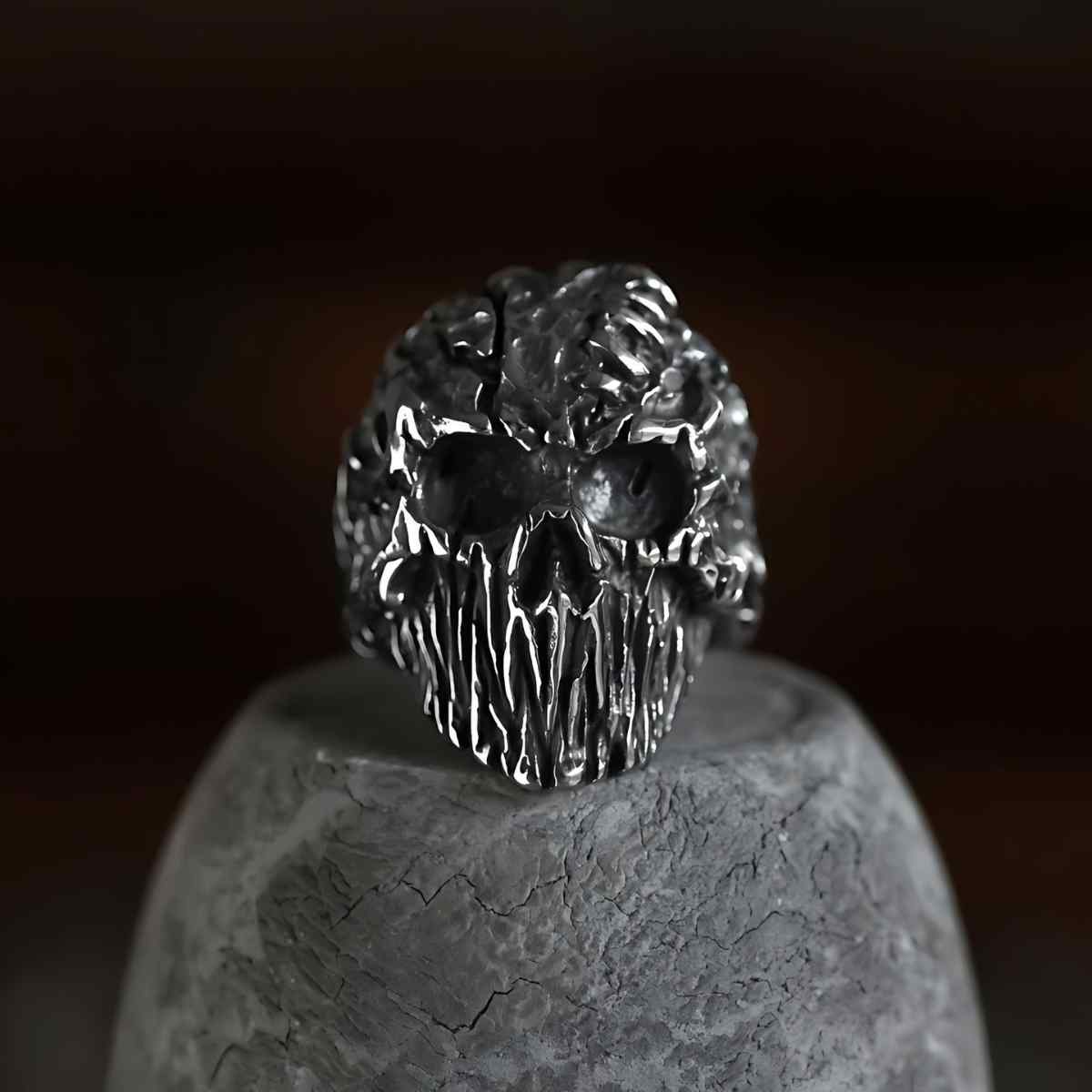 Devil Skull Ring Xenos Jewelry