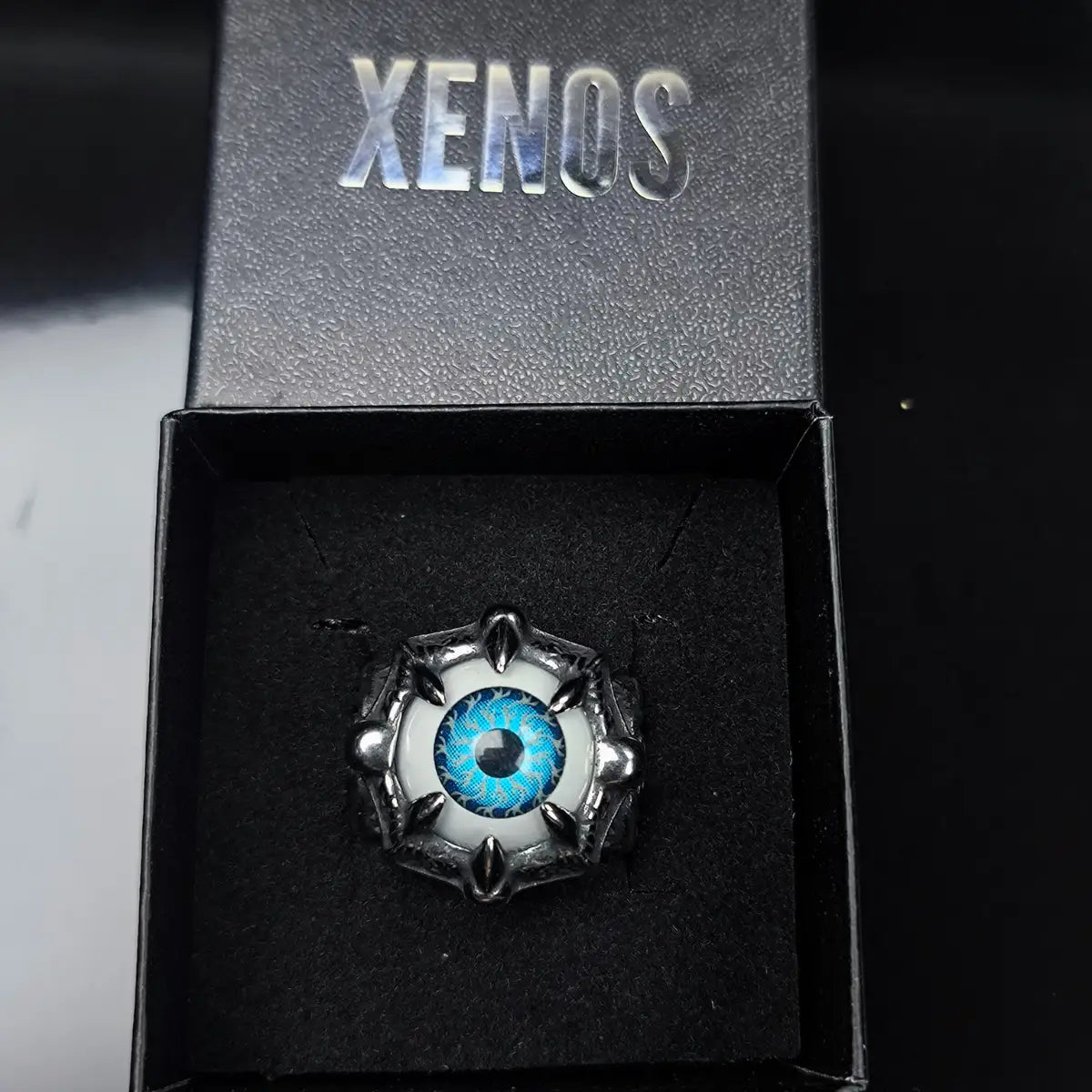Eyeball Ring Evil Eye Stainless Steel Presented in Box Xenos Jewelry