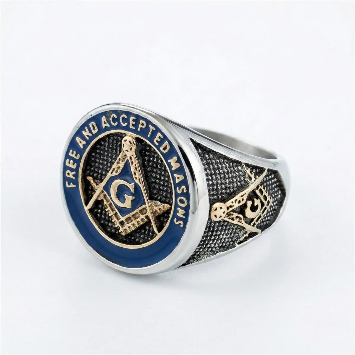 Free and Accepted Masons Ring Gold Details