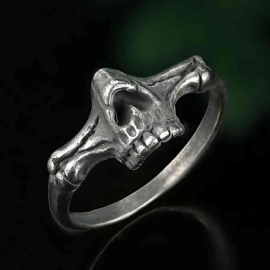 Half Skull Ring Xenos Jewelry