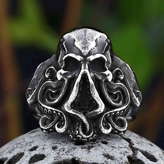 Octopus Skull Ring Xenos Jewelry