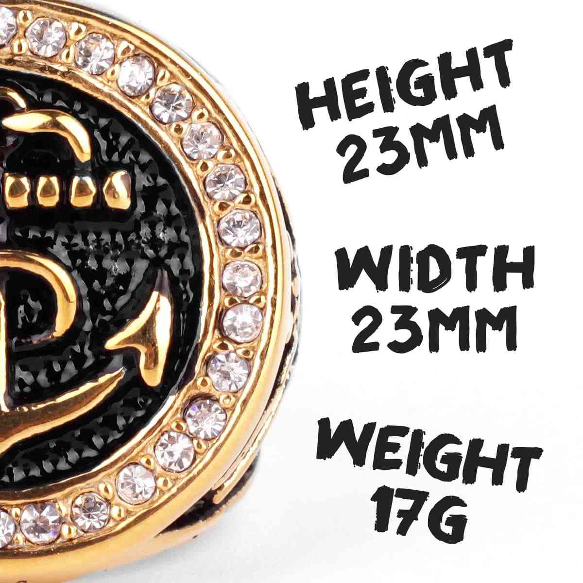 Rope Anchor Ring Details Xenos Jewelry