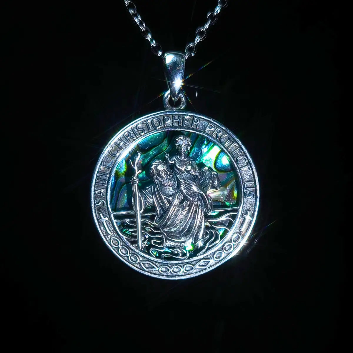 Ciondolo Medaglia San Cristoforo Collana Con Ciondolo San Cristoforo In Argento Sterling 925 - Catena 16/18/20 Pollici, Certificato Autenticità Collana San Cristoforo Argento Ciondolo Medaglia San Cristoforo Collana Con Ciondolo San Cristoforo In Argento Sterling 925 - Catena 16/18/20 Pollici, Certificato Autenticità Collana San Cristoforo Argento