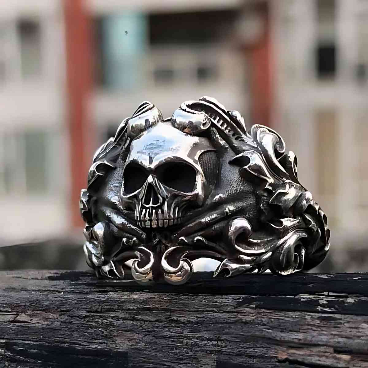 Fashion anillos de santa muerte