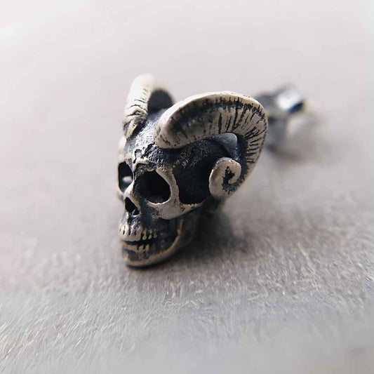 Satan Skull Stud Earrings