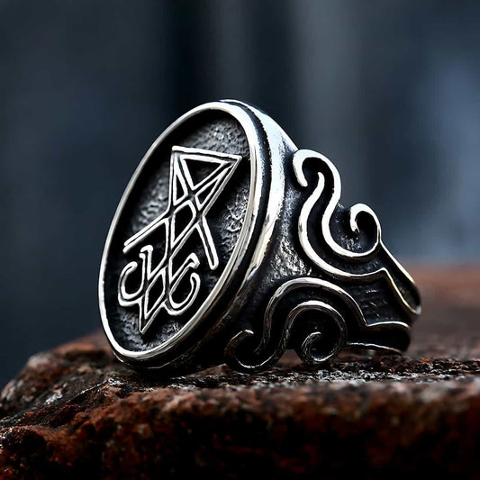 Stainless Steel Lucifer Ring Xenos Jewelry