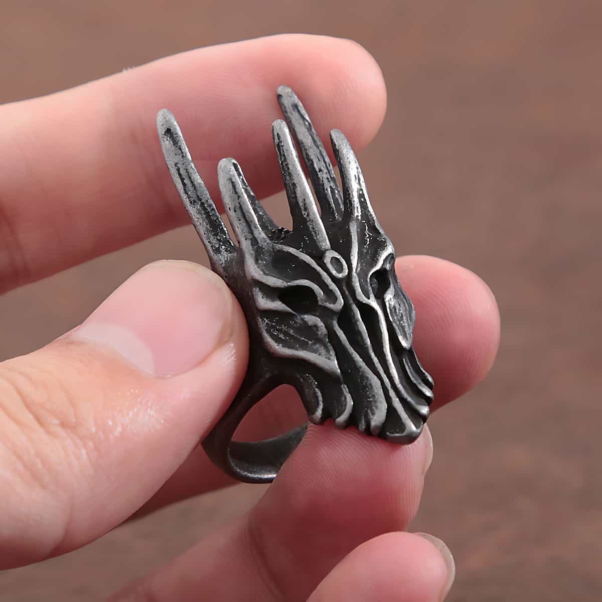 Stainless Steel Sauron Ring Xenos Jewelry