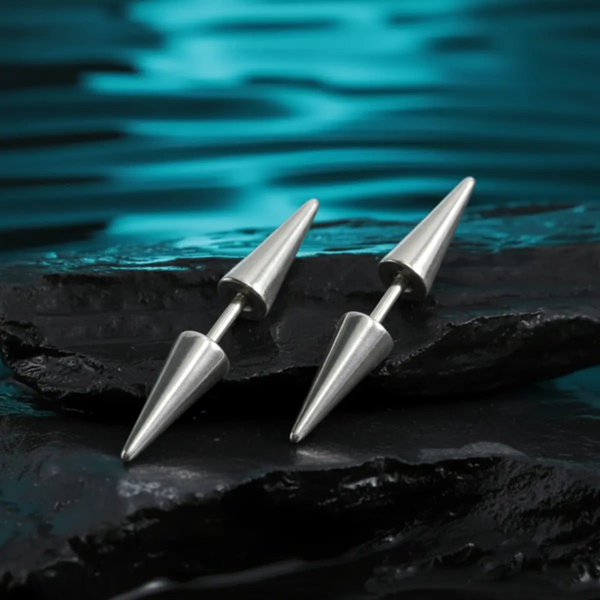 Two Sided Spike Stud Earrings