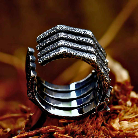 Unisex Dark Skeleton Ring Xenos Jewelry