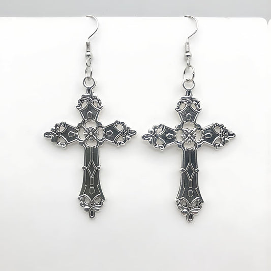 Big Cross Earrings - Xenos Jewelry