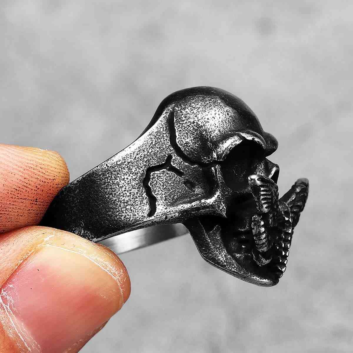 Butterfly Skull Ring - Xenos Jewelry