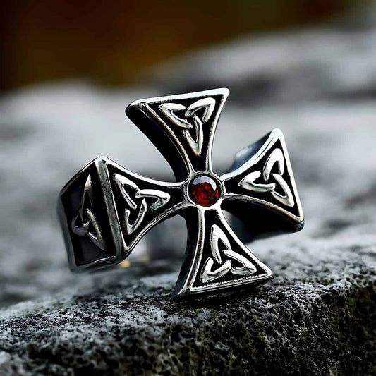 Celtic Cross Ring - Xenos Jewelry