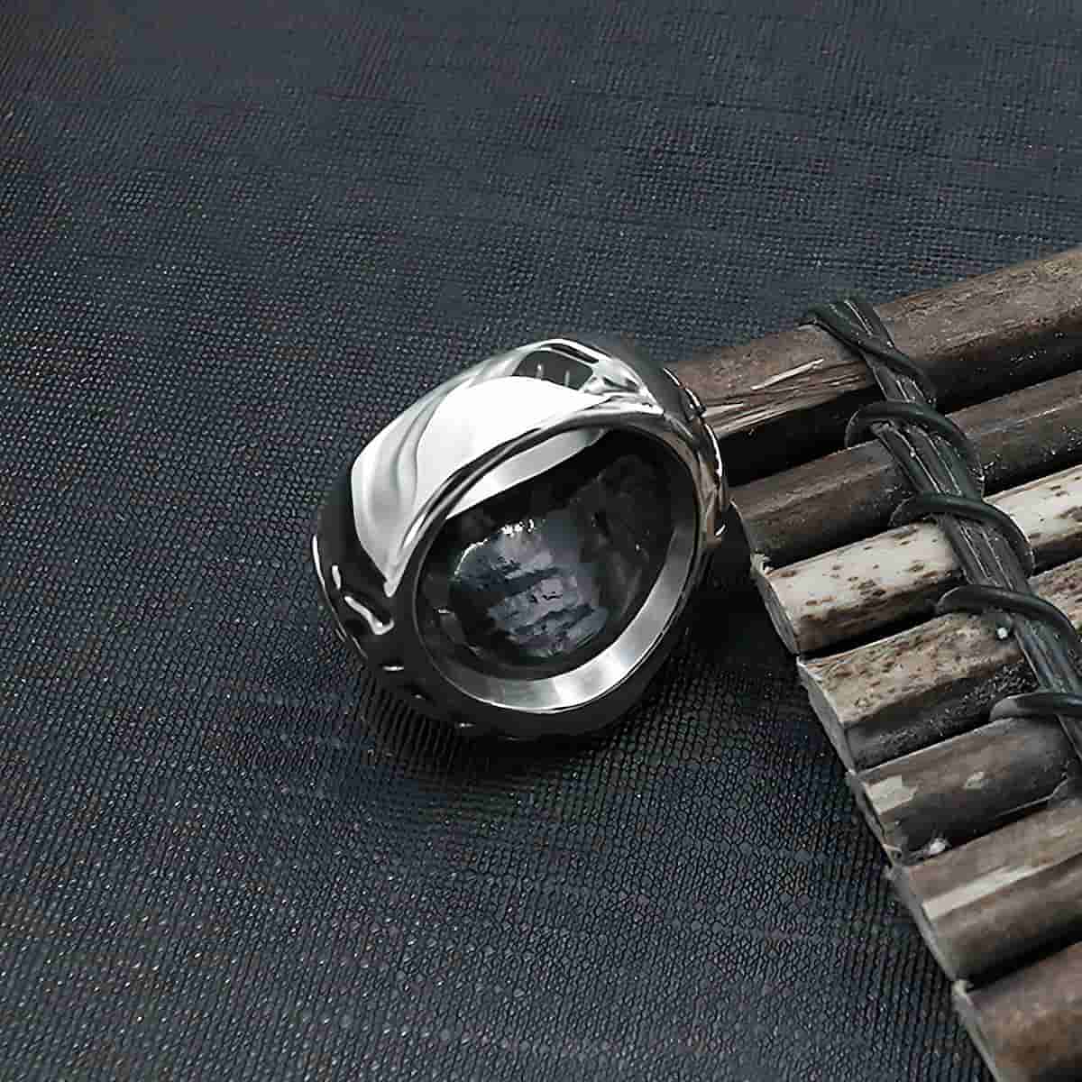 Dark Cross Stainless Steel Religious Ring - Xenos Jewelry