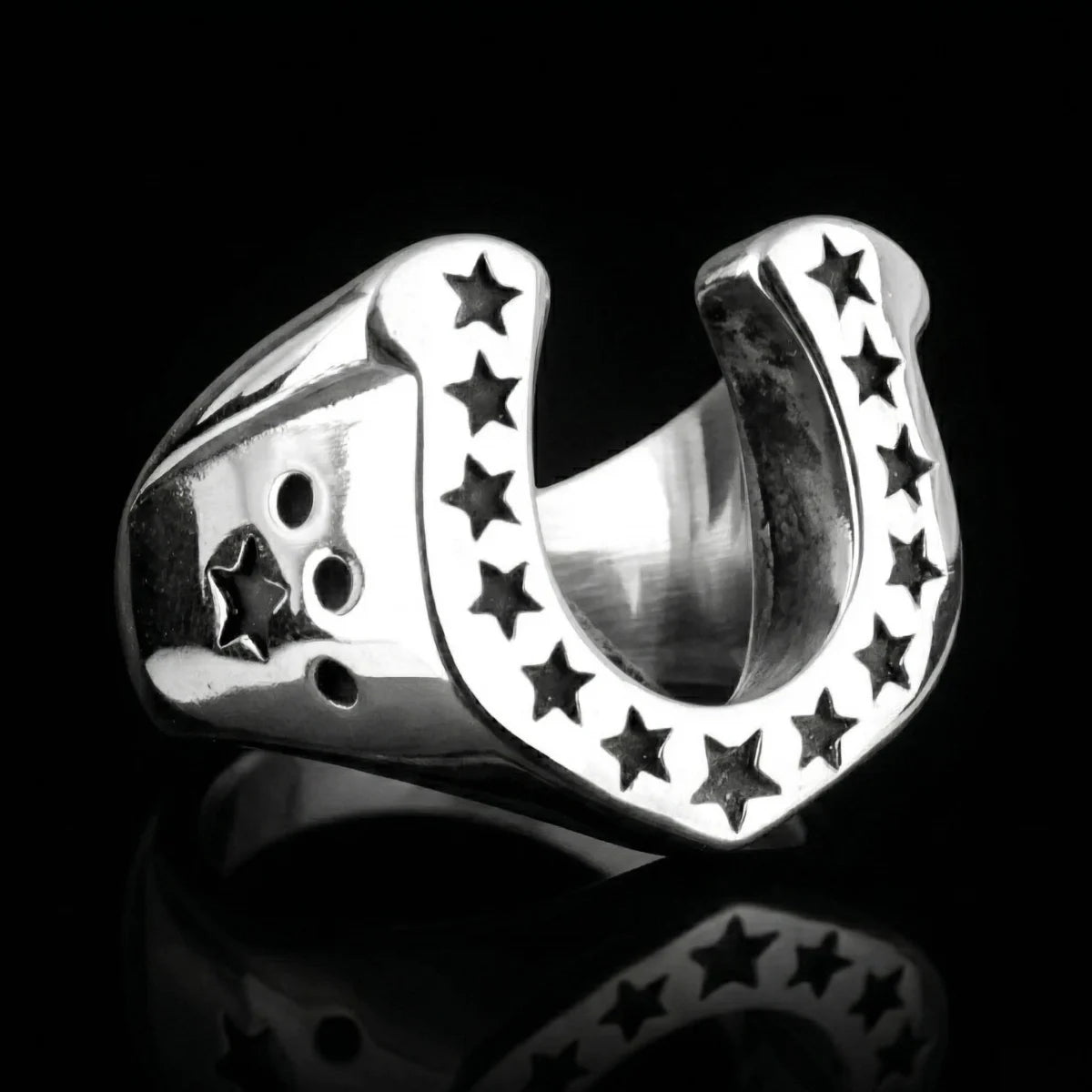 Men's Horseshoe Ring | Biker Jewelry