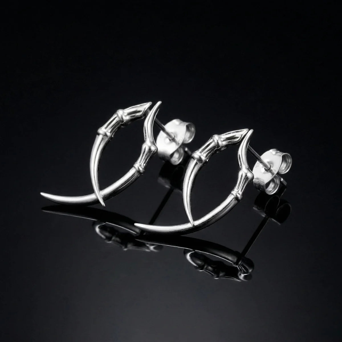 Dragon Claw Stud Earrings | Gothic Jewelry