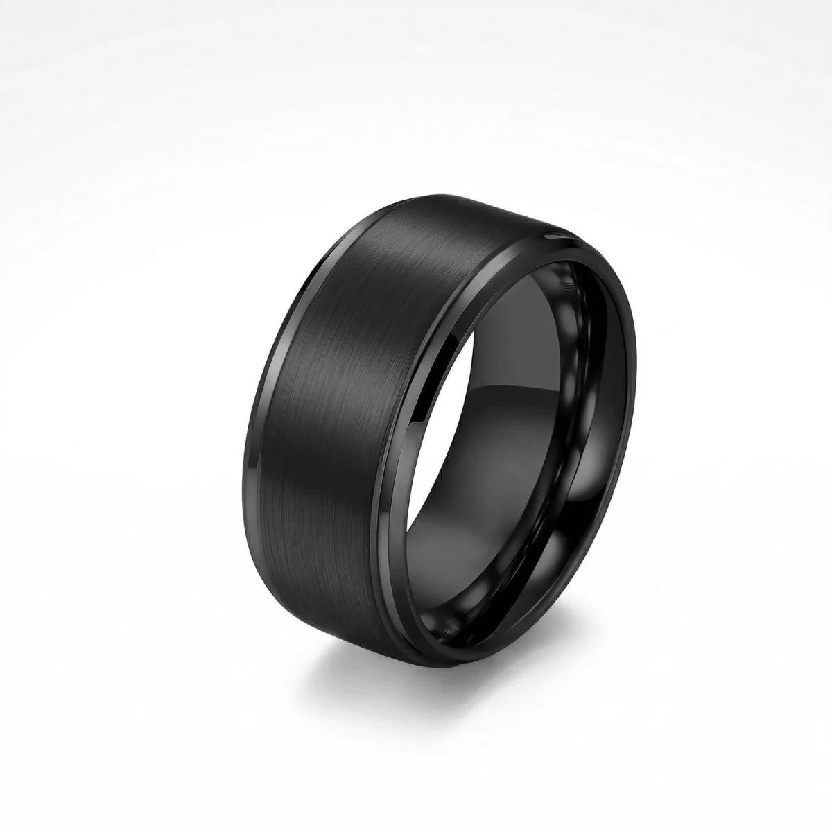 10mm Classic Black Tungsten Ring Details