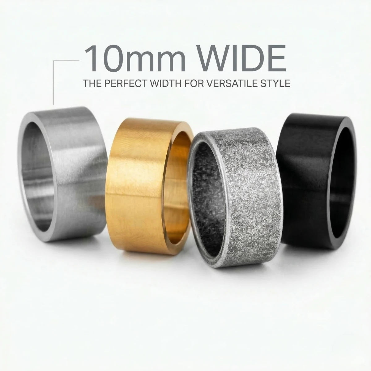 10mm Minimalist Wedding Band Details