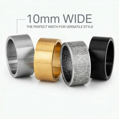 10mm Minimalist Wedding Band Details