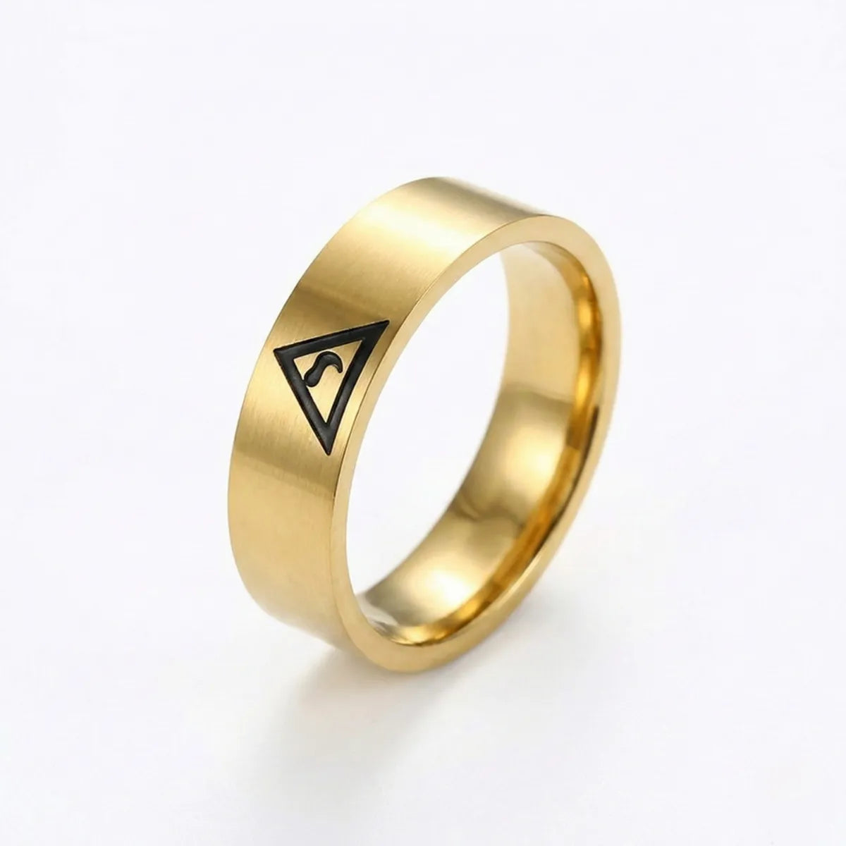 14th Degree Masonic Ring 8mm Gold Details