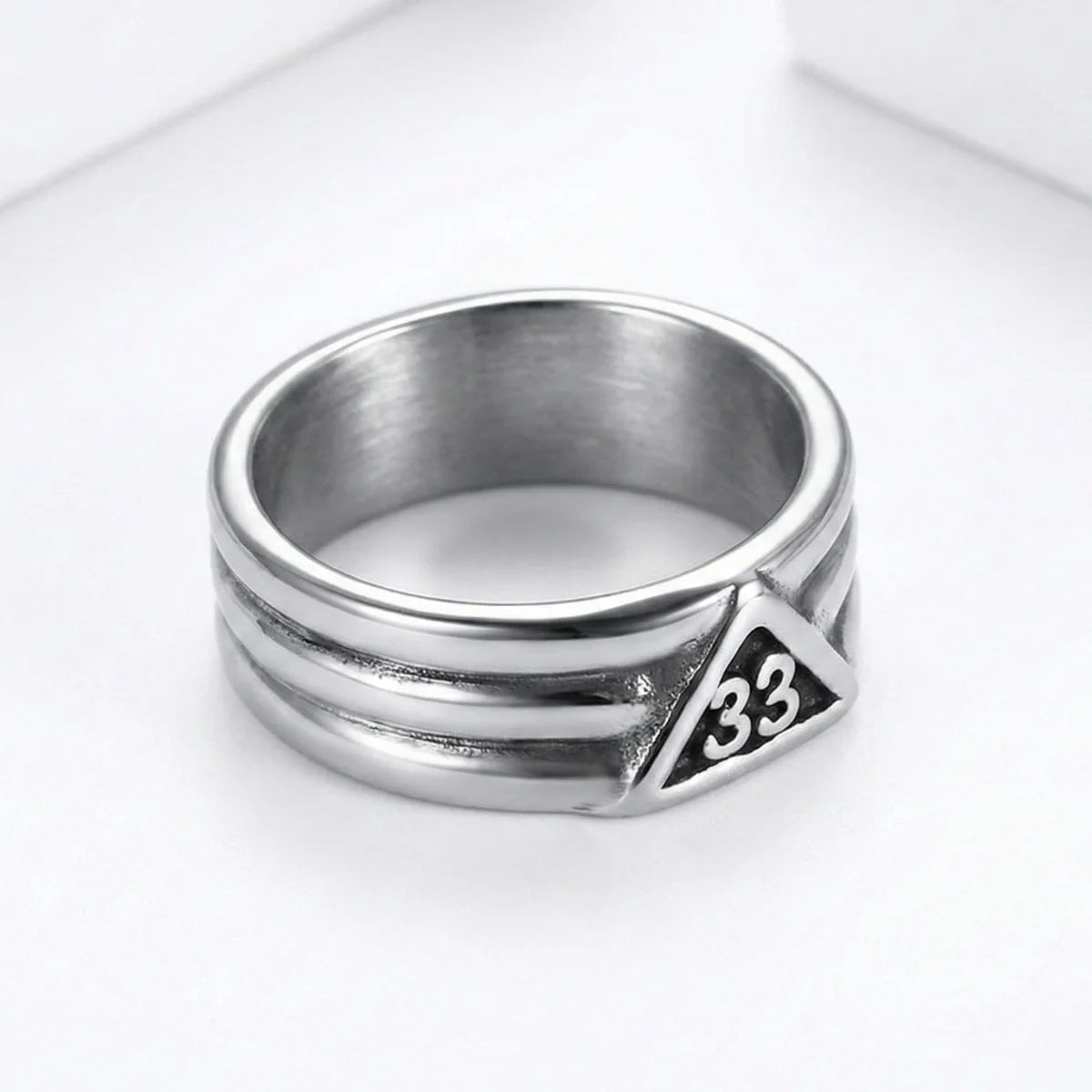 33rd Degree Ring Silver Details