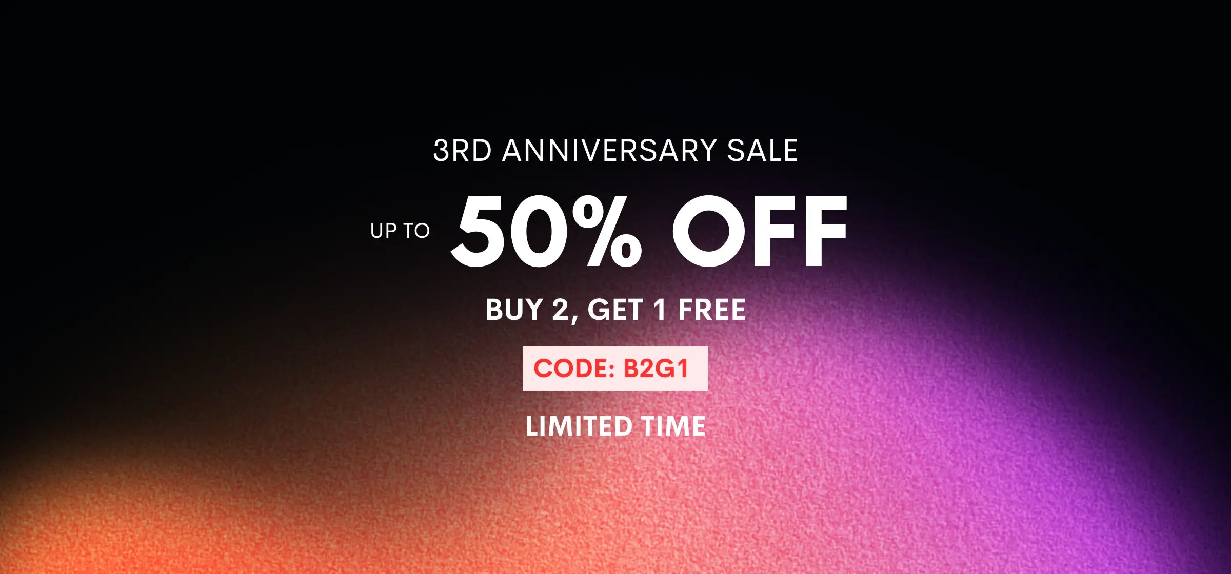 3rd Anniversary Sale Banner