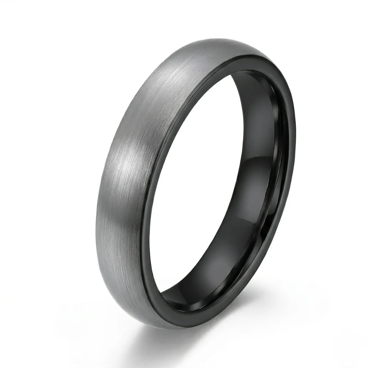 4mm Gunmetal Tungsten Band Details
