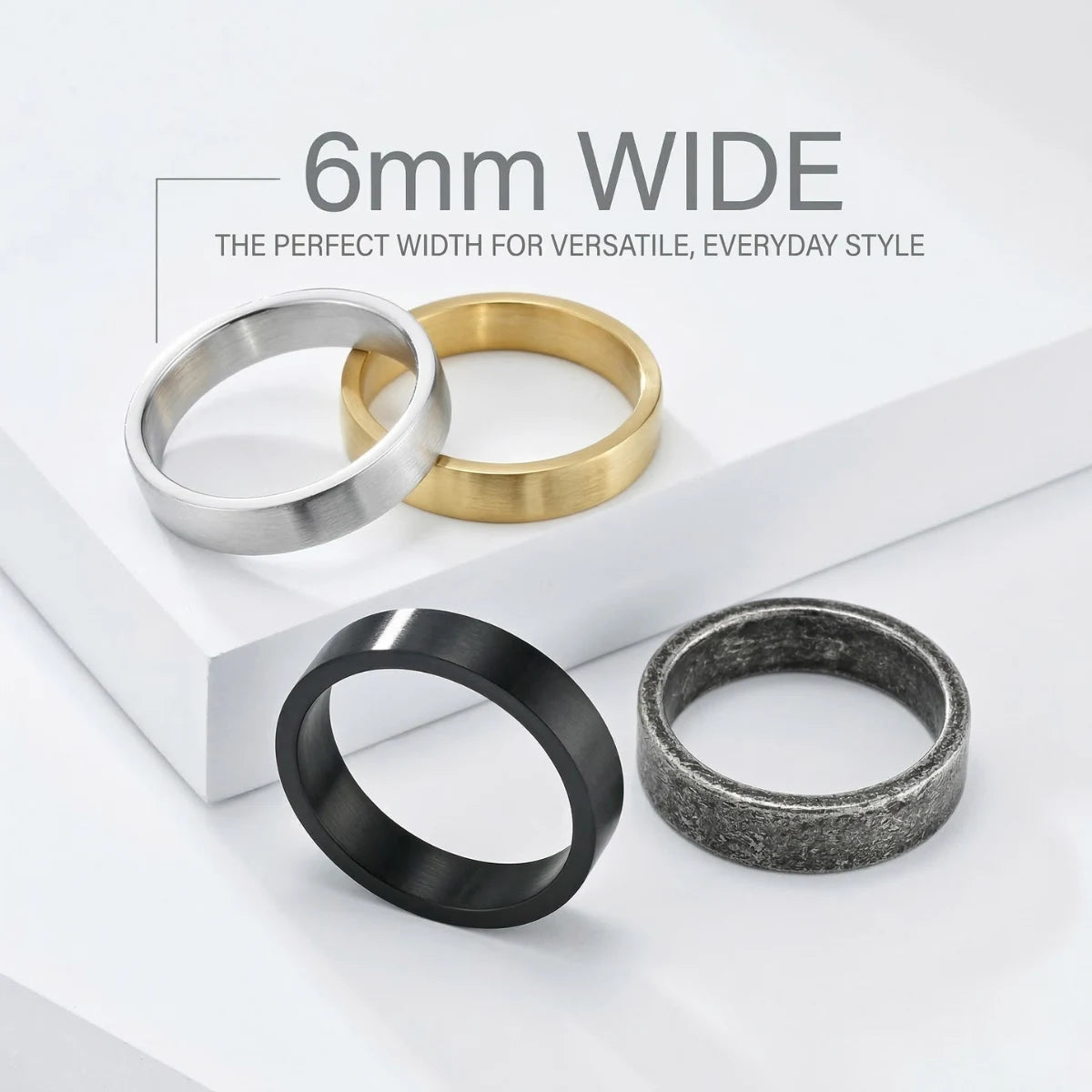 6mm Minimalist Wedding Band Details