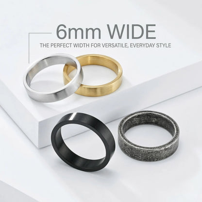 6mm Minimalist Wedding Band Details