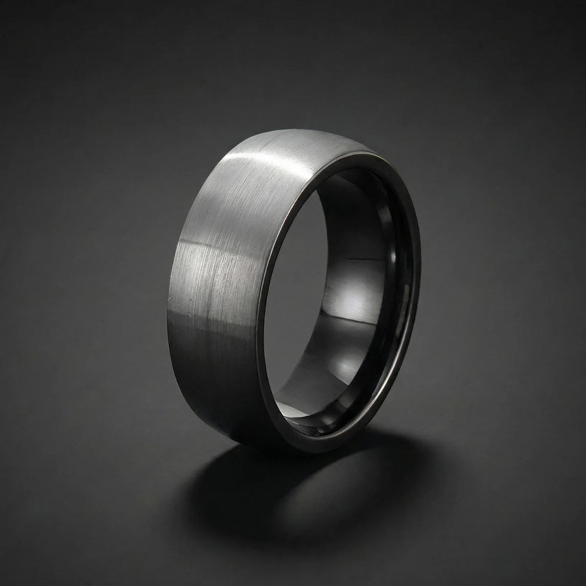 8mm Gunmetal Tungsten Band