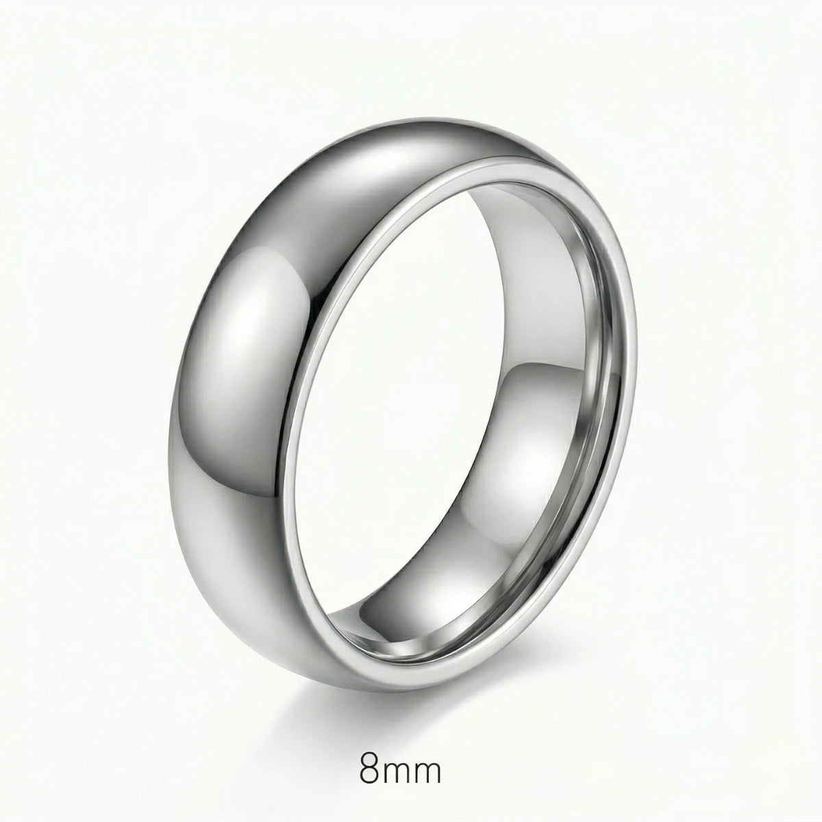 8mm Tungsten Carbide Ring Details