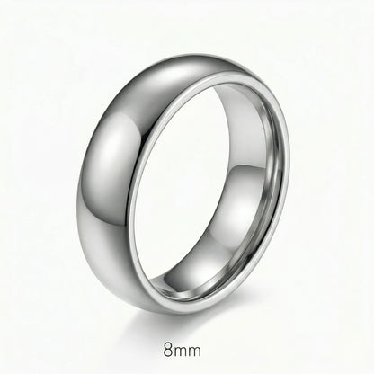 8mm Tungsten Carbide Ring Details