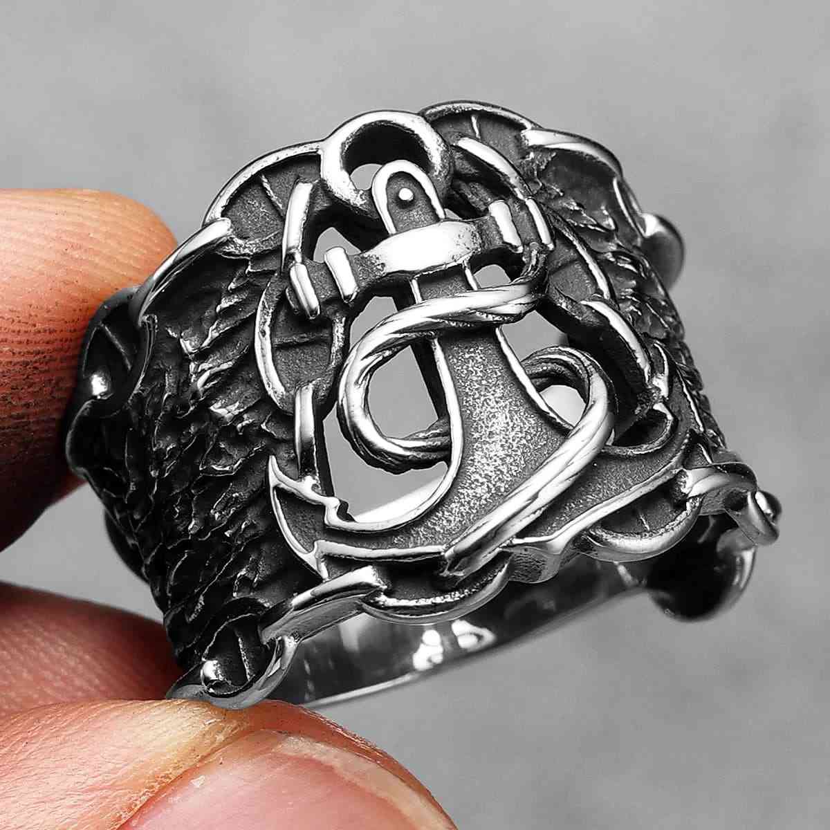 Achor Rings Anchor Ring with Chain | Xenos Jewelry