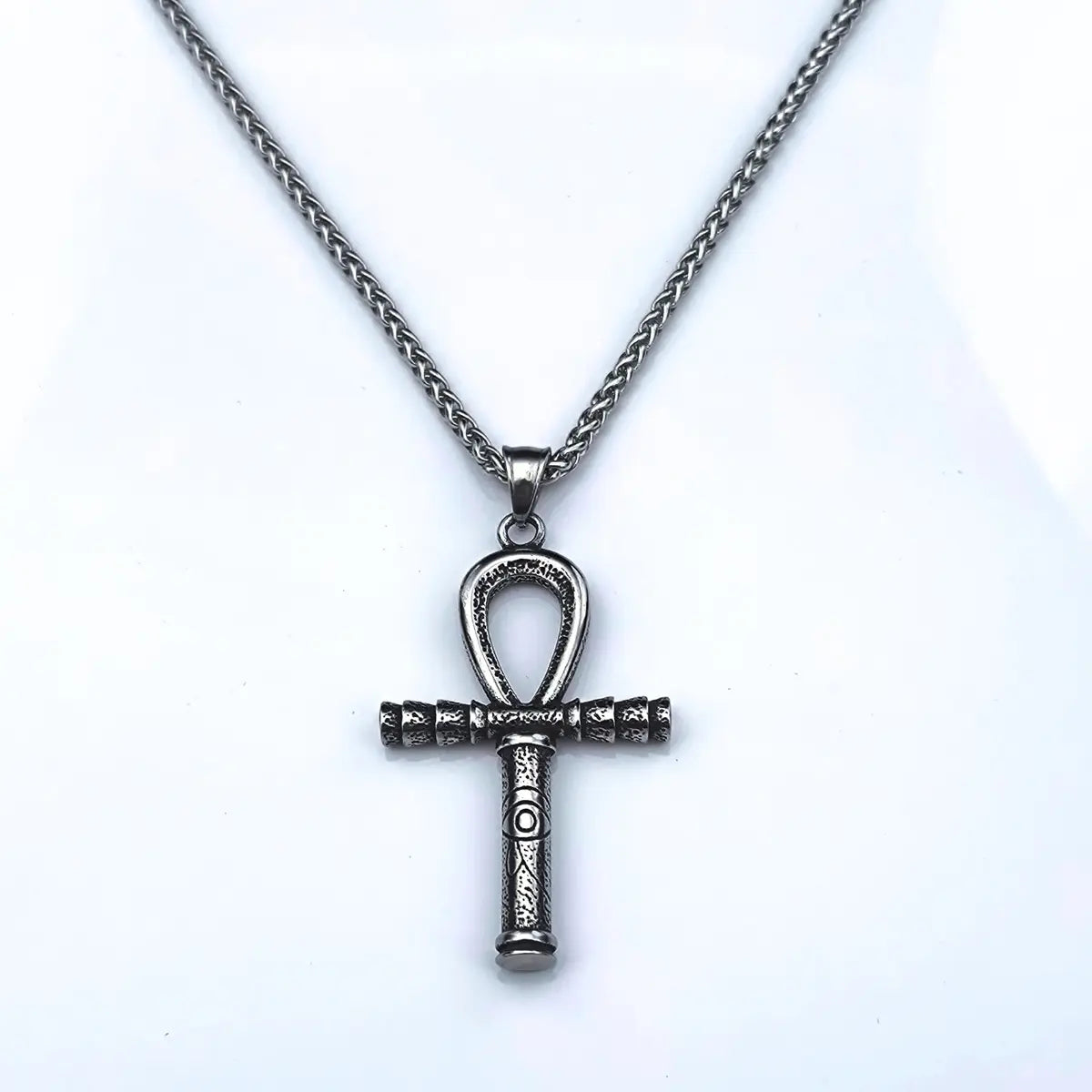 Ankh Necklace Stainless Steel Pendant with Chain
