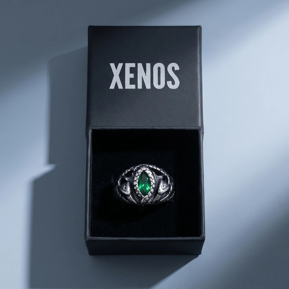 Aragorn Ring of Barahir Stainless Steel Presented in Xenos Jewelry Packaging Box
