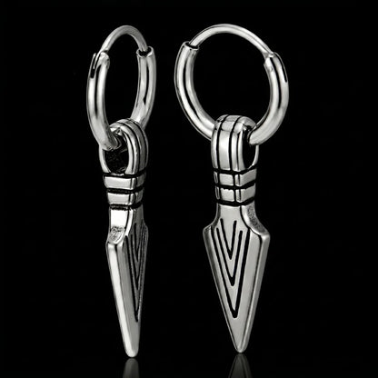 Arrowhead Earrings Silver Details