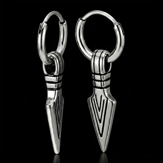 Arrowhead Earrings Silver Details