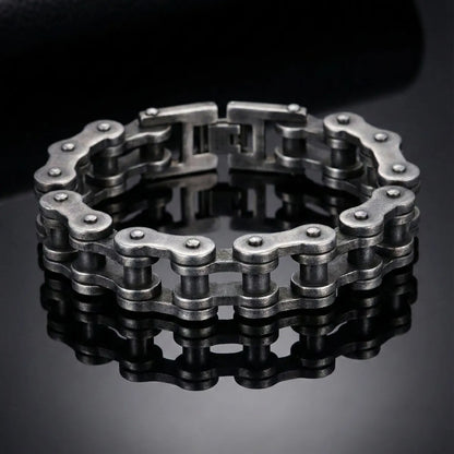 Bike Chain Bracelet 22mm Black