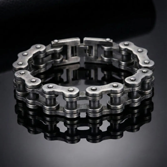 Bike Chain Bracelet 22mm Black