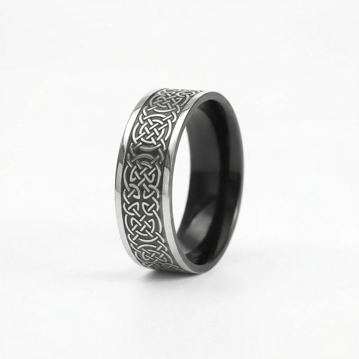 Black Celtic Knot Band