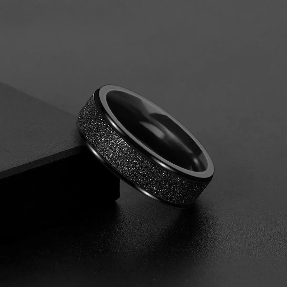 Black Frosted Ring Side