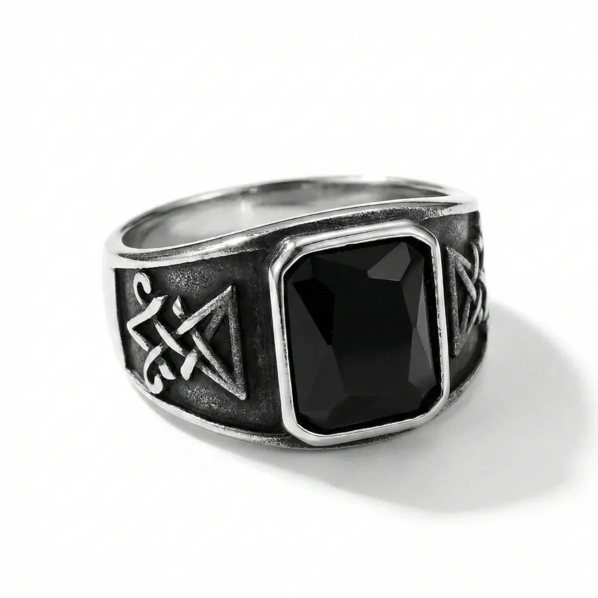 Black Onyx Lucifer Ring Small