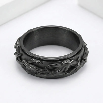 Black Spinner Thorns Ring Details