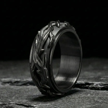 Black Spinner Thorns Ring