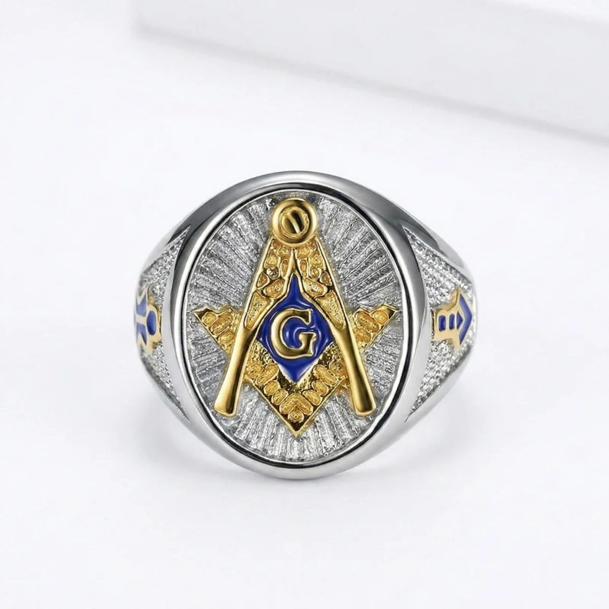 Blue Lodge Ring with Blue G Details