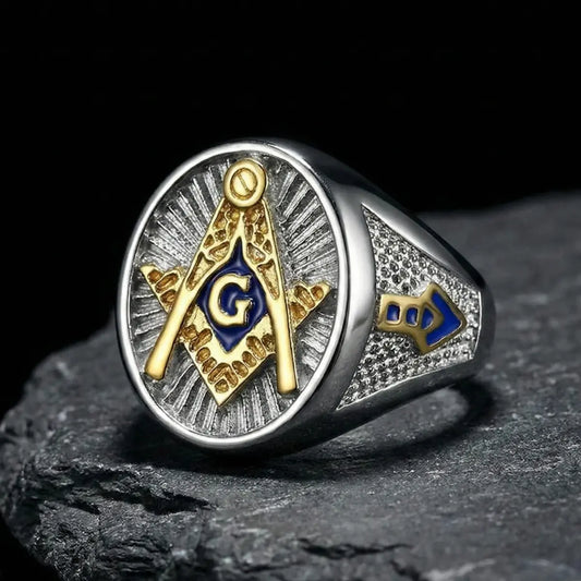 Blue Lodge Ring with Blue G