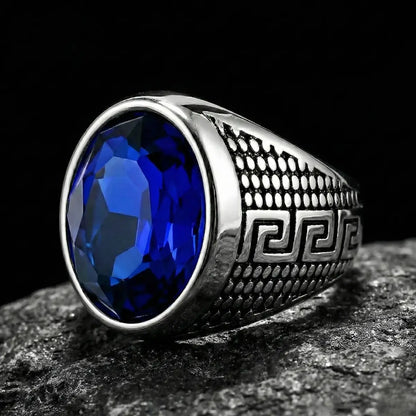 Blue Stone Ring Silver