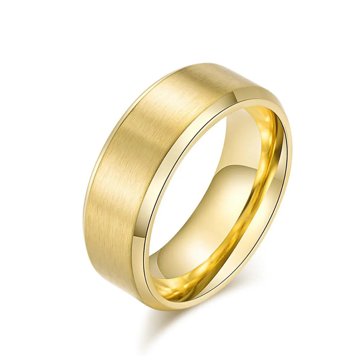 Brushed Gold Ring Details